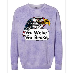 Go Woke Go Broke Colorblast Crewneck Sweatshirt