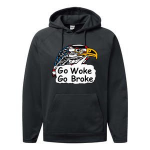 Go Woke Go Broke Performance Fleece Hoodie