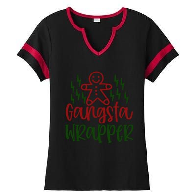 Gangsta Wrapper Ladies Halftime Notch Neck Tee