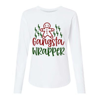 Gangsta Wrapper Womens Cotton Relaxed Long Sleeve T-Shirt