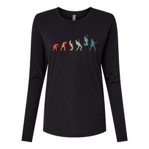 Guitarist With Guitar Evolution Womens Cotton Relaxed Long Sleeve T-Shirt