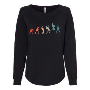 Guitarist With Guitar Evolution Womens California Wash Sweatshirt