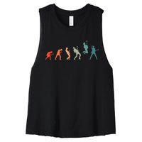 Guitarist With Guitar Evolution Women's Racerback Cropped Tank