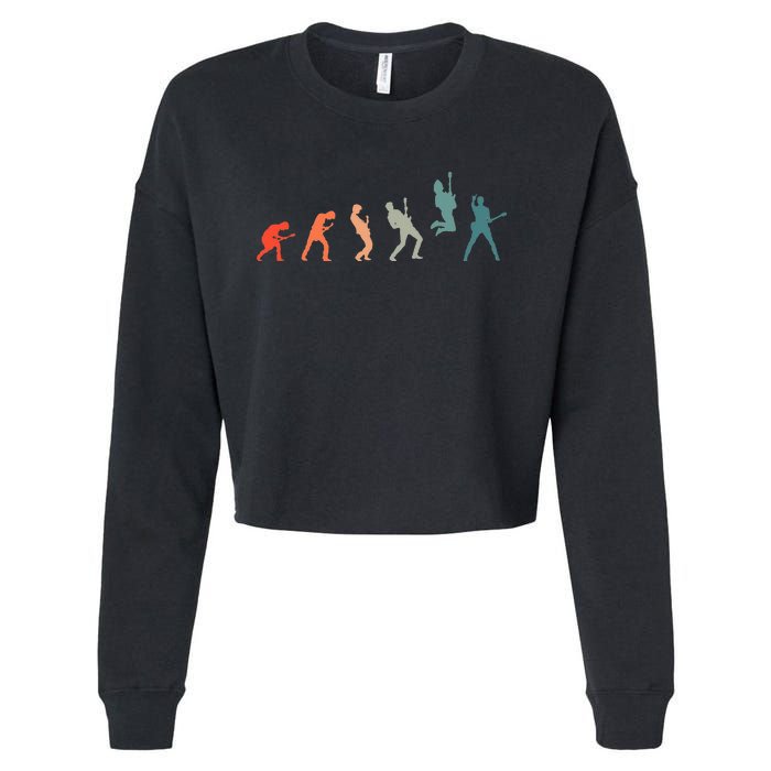 Guitarist With Guitar Evolution Cropped Pullover Crew