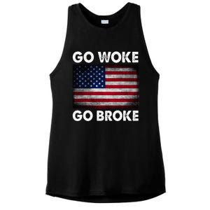 Go Woke Go Broke Ladies PosiCharge Tri-Blend Wicking Tank