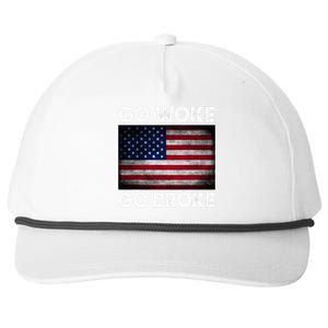 Go Woke Go Broke Snapback Five-Panel Rope Hat