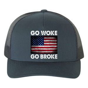 Go Woke Go Broke Yupoong Adult 5-Panel Trucker Hat