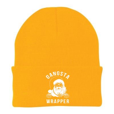 Gangsta Wrapper Gangster Santa Funny Christmas Gift Knit Cap Winter Beanie