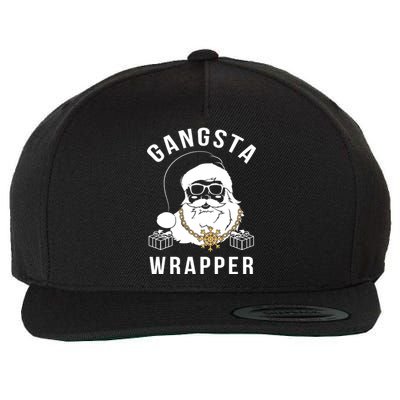 Gangsta Wrapper Gangster Santa Funny Christmas Gift Wool Snapback Cap