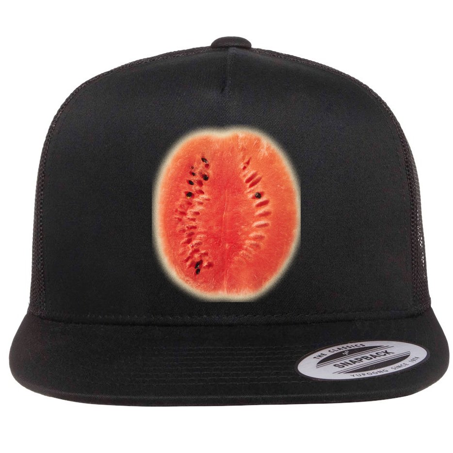 Giant Watermelon Flat Bill Trucker Hat