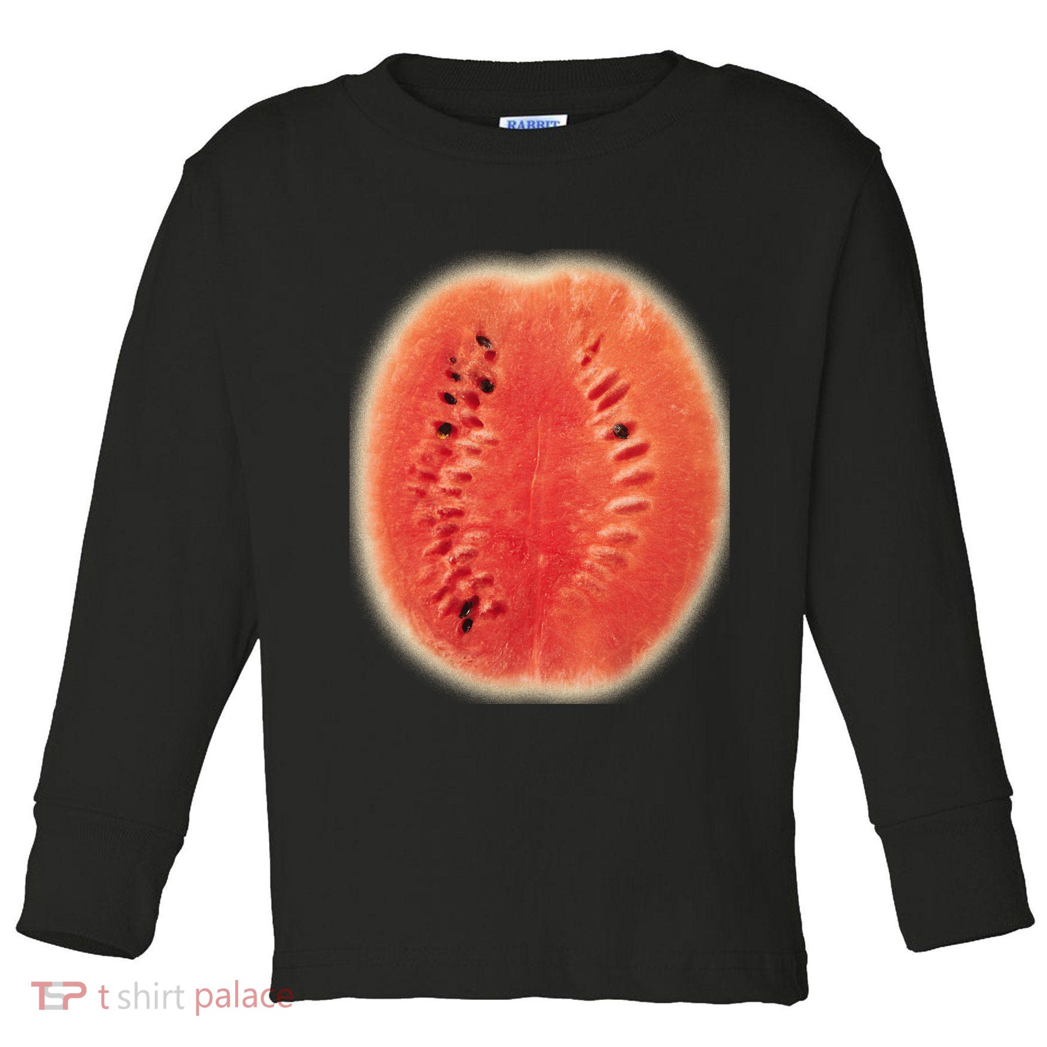 Giant Watermelon Toddler Long Sleeve Shirt