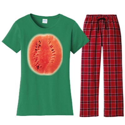 Giant Watermelon Women's Flannel Pajama Set