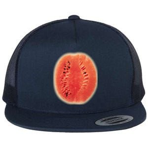 Giant Watermelon Flat Bill Trucker Hat