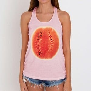 Giant Watermelon Women's Knotted Racerback Tank