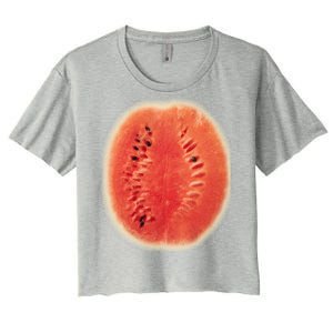 Giant Watermelon Women's Crop Top Tee