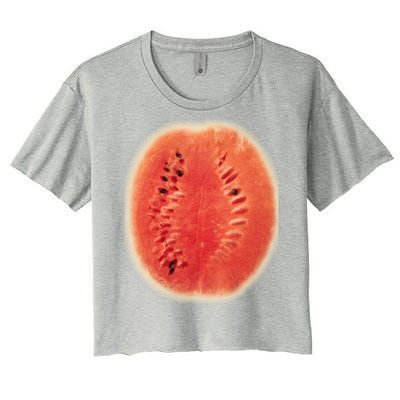 Giant Watermelon Women's Crop Top Tee