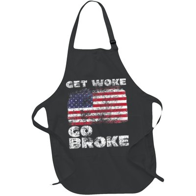 Get Woke Go Broke Funny Anti Woke Cancel Culture Joke Apron