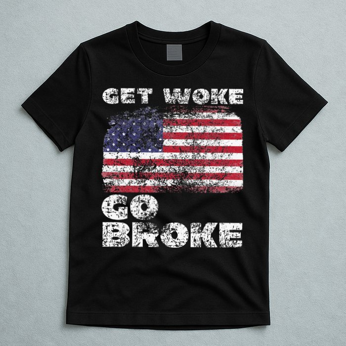 Get Woke Go Broke Funny Anti Woke Cancel Culture Joke T-Shirt