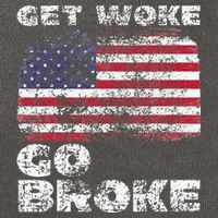 Get Woke Go Broke Funny Anti Woke Cancel Culture Joke Cotton Canvas Backpack