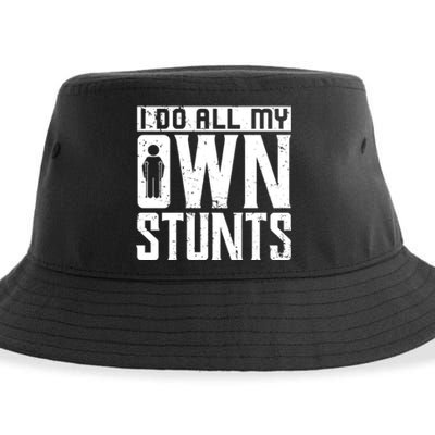 Get Well Gifts Funny Injury Leg I Do All My Own Stunts Gift Sustainable Bucket Hat