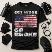 Get Woke Go Broke Funny Anti Woke Cancel Culture Joke Cooling Performance Crew T-Shirt