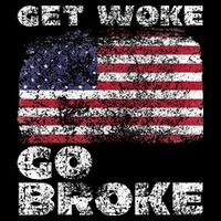 Get Woke Go Broke Funny Anti Woke Cancel Culture Joke 16 in Basic Backpack