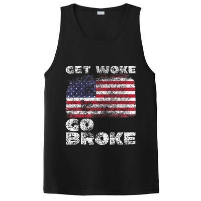 Get Woke Go Broke Funny Anti Woke Cancel Culture Joke PosiCharge Competitor Tank