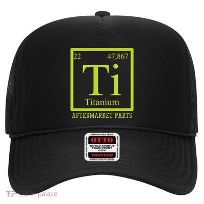 Get Well Gag Gifts Apparel Co Adults Black Ti Bionic Aftermarket Parts High Crown Mesh Back Trucker Hat