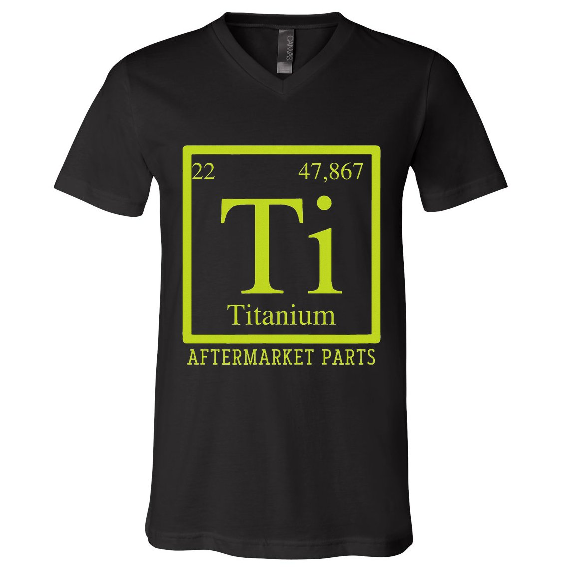 Get Well Gag Gifts Apparel Co Adults Black Ti Bionic Aftermarket Parts V-Neck T-Shirt