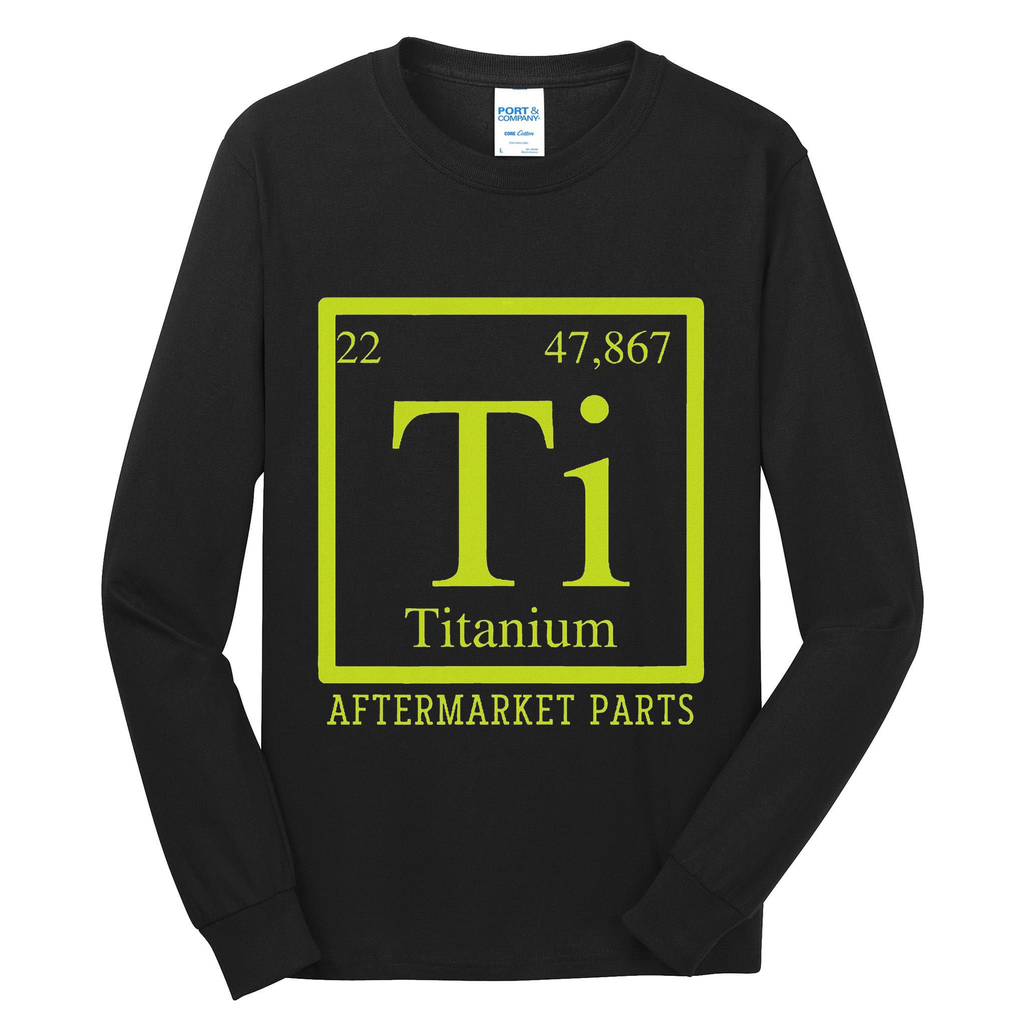Get Well Gag Gifts Apparel Co Adults Black Ti Bionic Aftermarket Parts Tall Long Sleeve T-Shirt