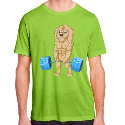 Goldendoodle Weightlifting Adult ChromaSoft Performance T-Shirt