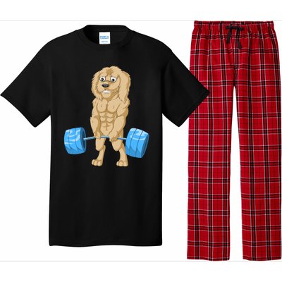 Goldendoodle Weightlifting Pajama Set