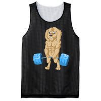 Goldendoodle Weightlifting Mesh Reversible Basketball Jersey Tank