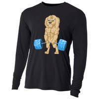 Goldendoodle Weightlifting Cooling Performance Long Sleeve Crew