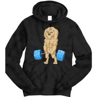 Goldendoodle Weightlifting Tie Dye Hoodie