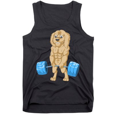 Goldendoodle Weightlifting Tank Top