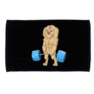 Goldendoodle Weightlifting Microfiber Hand Towel