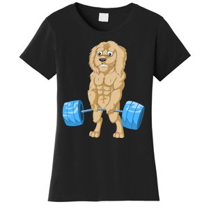 Goldendoodle Weightlifting Women's T-Shirt