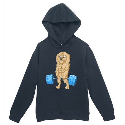 Goldendoodle Weightlifting Urban Pullover Hoodie