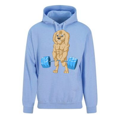 Goldendoodle Weightlifting Unisex Surf Hoodie