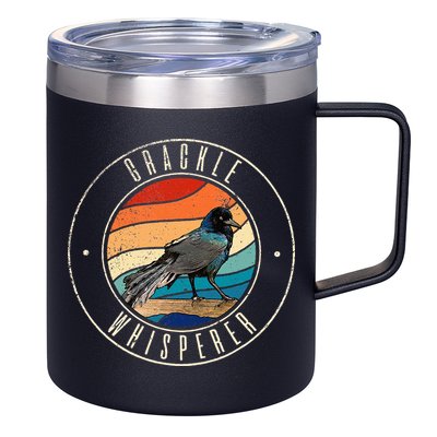 Grackle Whisperer 12oz Stainless Steel Coffee Mug