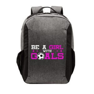 Girl With Goals Soccer  Soccer Funny Vector Backpack