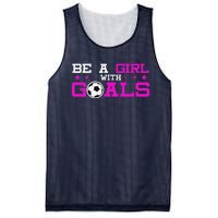 Girl With Goals Soccer  Soccer Funny Mesh Reversible Basketball Jersey Tank