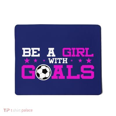 Girl With Goals Soccer  Soccer Funny Mousepad