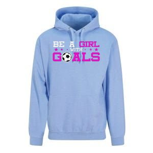 Girl With Goals Soccer  Soccer Funny Unisex Surf Hoodie