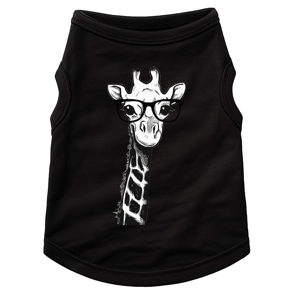 Giraffe With Glasses Gift For Zoo Animal Lovers Doggie Tank
