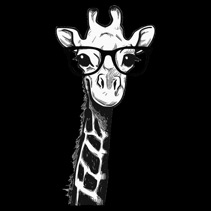 Giraffe With Glasses Gift For Zoo Animal Lovers Cooling Performance Crew T-Shirt