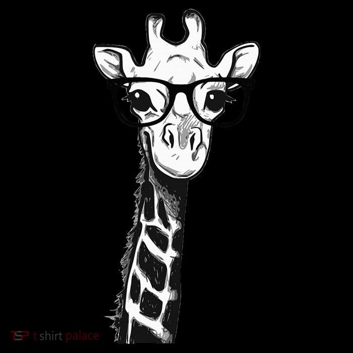 Giraffe With Glasses Gift For Zoo Animal Lovers Impact Tech Backpack