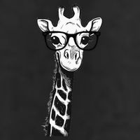 Giraffe With Glasses Gift For Zoo Animal Lovers Adult Drive Performance Visor