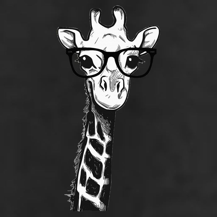 Giraffe With Glasses Gift For Zoo Animal Lovers Adult Drive Performance Visor